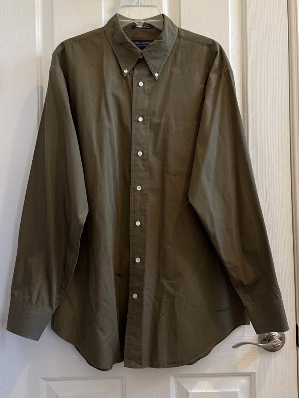 Men's Daniel Cremieux long sleeve button down shirt Olive Green XL